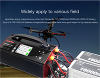Chargeur de batterie LiPo LiHV UP1200AC PLUS 15A 6-12S avec écran d'affichage pour drone UAV