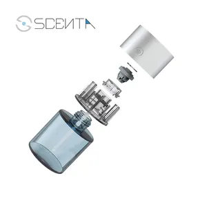 SCENTA Luxury Waterless Mini Electronic Car inviato diffusore Ultrasonic Wireless Rohs piccolo diffusore di aromi di olio profumato