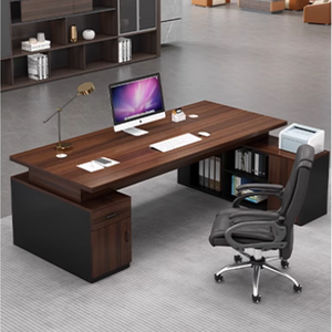 Hiện đại điều hành Nhà văn phòng bàn bán buôn giá rẻ đồ nội thất bằng gỗ ngăn kéo ông chủ tổng giám đốc mô-đun Tính năng biệt thự - Product Image 1