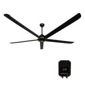 พัดลมเพดานอุ<span class=keywords><strong>ต</strong></span>สาหกรรมขนาดใหญ่ 80 <span class=keywords><strong>น</strong></span>ิ้ว 2 เม<span class=keywords><strong>ต</strong></span>ร มอเต<span class=keywords><strong>อร</strong></span>์ทองแดงแท้แบบปิดสนิท แรงลมสูง ประหยัดพลังงาน พัดลมเพดานดีซี พร้อมตัวยึดติดผนัง - Product Image 1