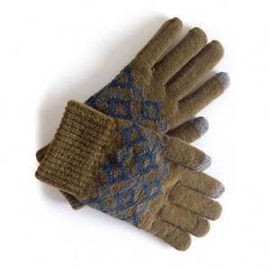 Belle conception mode dames hiver tricoté 100% acrylique femmes gants - Product Image 3