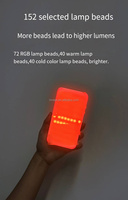 INVEER DV L7 RGB – Lumière d'appoint LED portable pour caméra, éclairage vidéo RGB pour vlog, prise de vue mobile et photographie