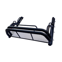 Barra antivuelco de doble tubo con malla protectora para cabina, kit de accesorios de modificación para la caja de la camioneta JAC Hunter T9, barra deportiva.