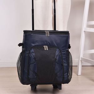 2022 Reusable Custom Food Cooler Bag Large Capacity 32L Light Foldable Picnic Cooler Outdoor Traveling Pull Rod Cooler Bag - Product Image 6