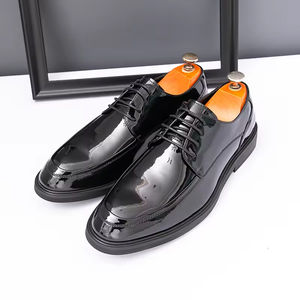 Zapatos Oxford de Cuero de Alta Calidad, Hechos a Mano con Tres Costuras Goodyear, Estilo Casual de Negocios para Hombre, con Grabado Formal - Product Image 1