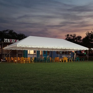 Lều đám cưới ngoài trời màu trắng với hai lớp cho các sự kiện mùa hè cho các bữa tiệc và quảng cáo - Product Image 1