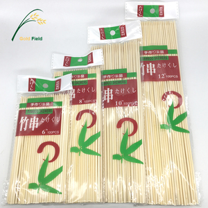 accesorios de fiesta ecológicos de bambú brochetas de fruta de <span class=keywords><strong>carne</strong></span> y palos de cóctel con tubo de pvc - Product Image 2
