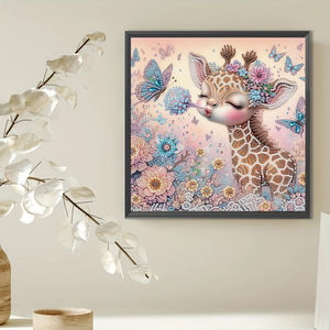 Peinture au diamant 5D DIY 30*30CM, décoration d'intérieur animale, papillon, <span class=keywords><strong>girafe</strong></span>, peinture au diamant moderne en cristal pour débutants - Product Image 4