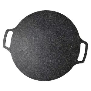 Sartén Teppanyaki de piedra Maifan, redonda, antiadherente, para barbacoa coreana, camping, uso doméstico, fácil de limpiar, fundición a presión QWD 315 - Product Image 4