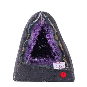 Gros naturel Uruguay minerai brut améthyste grotte Crystal Cave sac d'argent pour magasin géomancie - Product Image 1