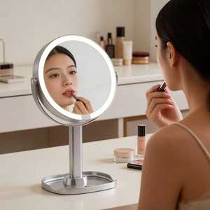 Wholesale Led <b>Mirror</b> <b>360</b>-degree Rotating Adjustable Makeup <b>Mirror</b> Bathroom Double-sided <b>Mirror</b> - Product Image 5