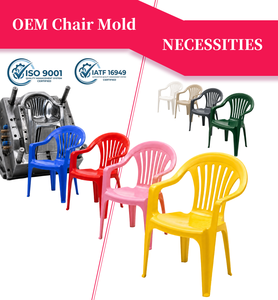 Moule d'injection pour chaise en plastique empilable en PP, moule à canaux chauds, service OEM, mobilier de maison et de bureau, moulage par injection, Chine - Product Image 1