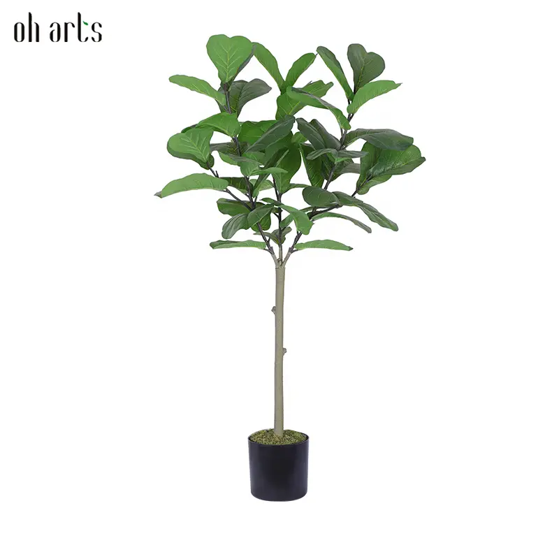Home decoration fiddle leaf fig tree bonsai artificial potted plant banyan tree For Outdoor Indoor