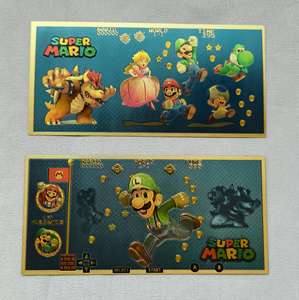 Billetes Conmemorativos del Personaje de Super <span class=keywords><strong>Mario</strong></span> para Coleccionar, Jugar y Revivir Recuerdos de la Infancia - Product Image 4