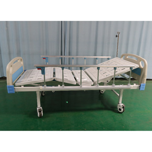 Cama de hospital manual Henry HR-622 con cabecera y piecera de ABS, 2 funciones, cama para el cuidado de ancianos - Product Image 3