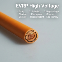 Cable Blindado para Vehículos Eléctricos Huaqi en Color Naranja, Tamaño 25-95 Milímetros Cuadrados, Material de Aislamiento XLPO