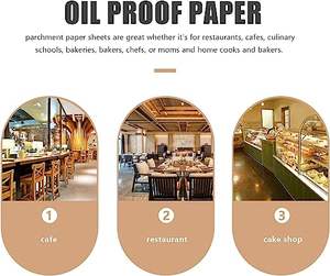 Papel de silicona de impresión Periódico a prueba de grasa Papel de pergamino para hornear impreso Papel para hornear - Product Image 5