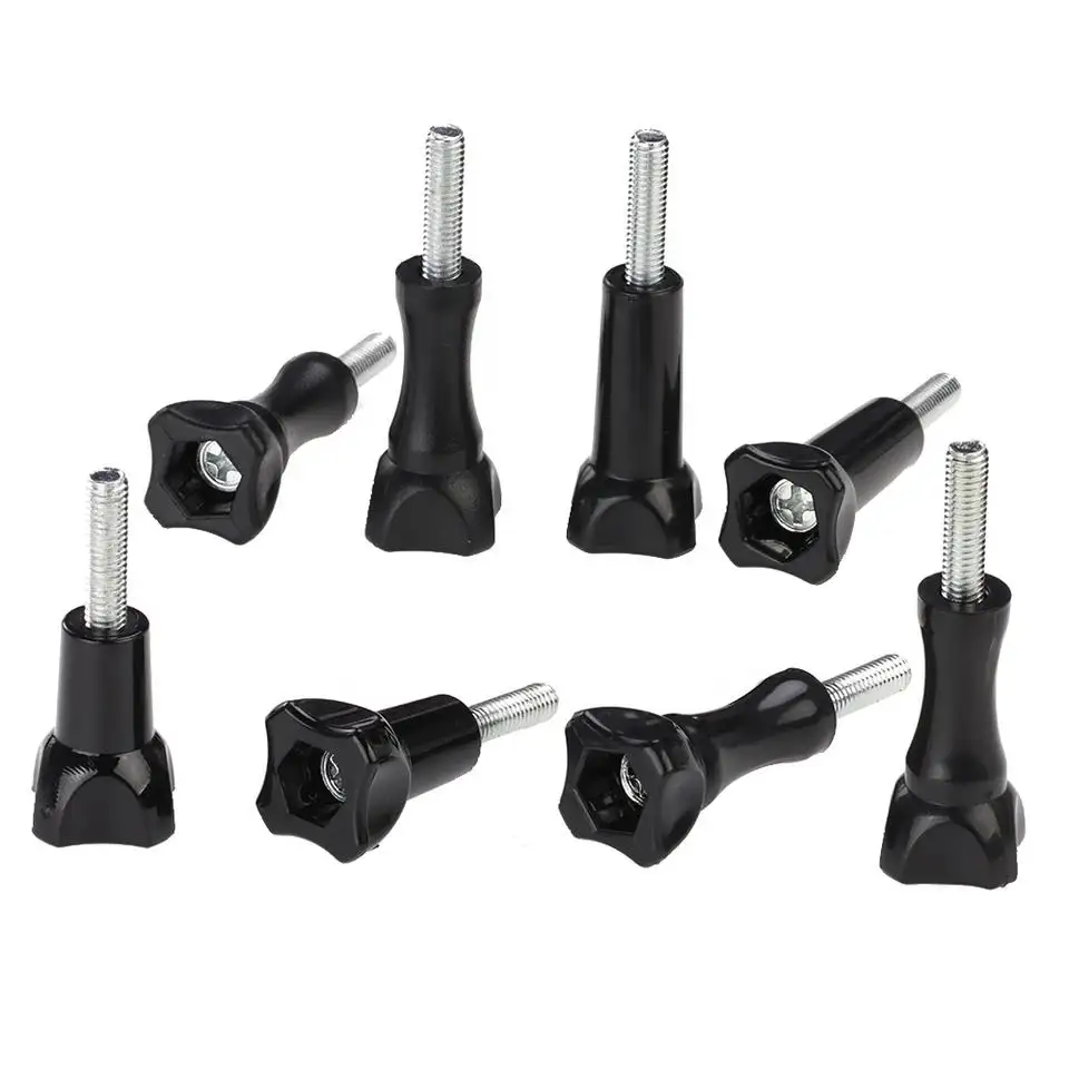 Anti Rust 3pcs/pack Tripod Mount Adapter Knob Bolt Nut Stainless Steel Long Thumb Screw for GoPro Accessory Insta 360 Camera
