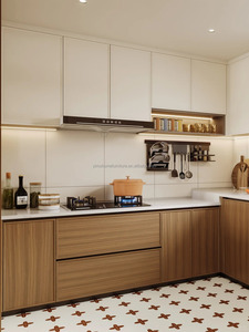 Juego de gabinetes de cocina pequeños de diseño <span class=keywords><strong>Simple</strong></span> moderno personalizado de alta calidad, respetuosos con el medio ambiente para comedor, uso de bodega, incluye grifo - Product Image 2