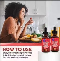 Gouttes liquides d'extrait de poivre de Cayenne naturel, aubépine, vitamine D3 K2, racine de betterave, curcuma, suppléments OEM/ODM vente en gros