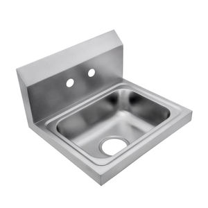 Évier mural simple en acier inoxydable pour salle à manger, design moderne et surface brossée - Product Image 2