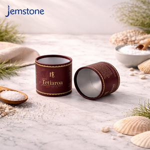 Emballage en gros de tubes cylindriques en carton recyclable de qualité alimentaire pour café en vrac, thé, biscuits et sel, en papier kraft - Product Image 1