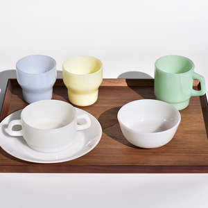 Vendita calda impilabile carino caffè latte acqua potabile bambù comune giada tazze di whisky bere nuova tazza di acqua impilabile - Product Image 2
