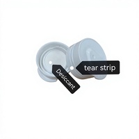 Tube en plastique PP 29*60mm pour comprimés effervescents de vitamine C avec dessiccant et bouchon à clapet – Vente en gros personnalisée