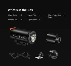 GODOX แฟลชซิงค์ควา<span class=keywords><strong>ม</strong></span>เร็วสูง QT400III M QT600III M QT1200III M GN65 1/8000S ไฟแฟลชสตูดิโอควา<span class=keywords><strong>ม</strong></span>เร็วสูง2.4G ในตัวระบบไร้สาย - Product Image 6