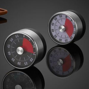 Nuevo temporizador <span class=keywords><strong>Visual</strong></span> multifunción de acero inoxidable, herramienta de alarma de 60 minutos, temporizador de cocina sin batería, reloj giratorio magnético - Product Image 6