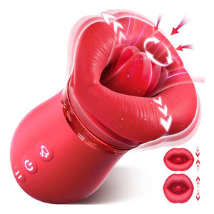 เครื่องสั่นกระตุ้นรูปทรงริมฝีปากสีแดงสำหรับผู้หญิง ของเล่นผู้ใหญ่สำหรับช่วยตัวเอง - Product Image 1