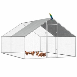 Grand poulailler en métal sans rendez-vous pour poulailler Cage pour volaille Cage pour poulailler <span class=keywords><strong>Habitat</strong></span> pour lapin Clôture pour extérieur Cage pour animaux de compagnie - Product Image 2