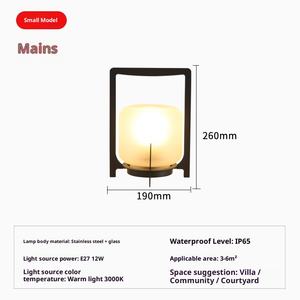 Lámpara <span class=keywords><strong>de</strong></span> pie impermeable para patio <span class=keywords><strong>de</strong></span> jardín, lámpara <span class=keywords><strong>de</strong></span> decoración <span class=keywords><strong>de</strong></span> sitio <span class=keywords><strong>de</strong></span> Camping <span class=keywords><strong>de</strong></span> mano, lámpara <span class=keywords><strong>de</strong></span> césped Solar nórdica para exteriores - Product Image 6