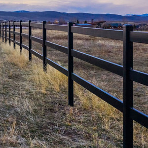 Pferde zaun 2/<span class=keywords><strong>3</strong></span>/4 Rostschutz Pferde zaun 4 Schienen Stahlbrett Pferde zaun - Product Image 4