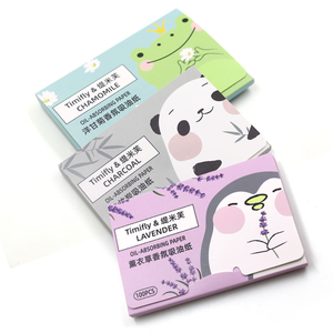 Vente en gros de 100 pièces de papier buvard à l'huile portable de haute qualité, miroir de maquillage pour le contrôle quotidien de l'huile du visage des femmes - Product Image 5