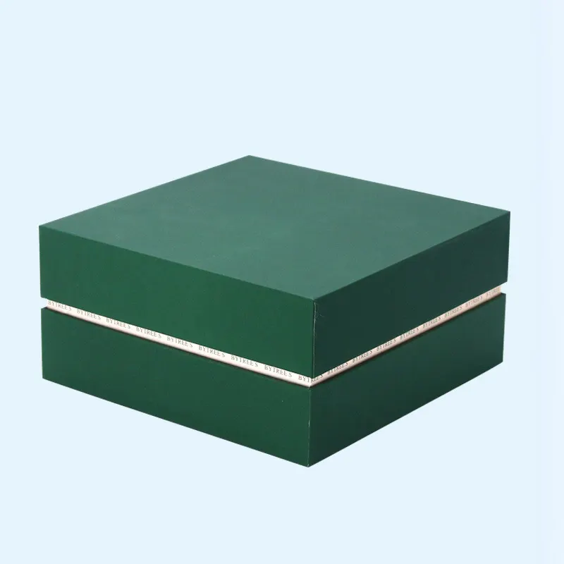 High-end high-quality green shoe box with custom logo