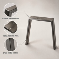 Pieds de table industriels pour meubles de bureau et d'appartement DIY, pour salle à manger, salon, chambre et usage extérieur