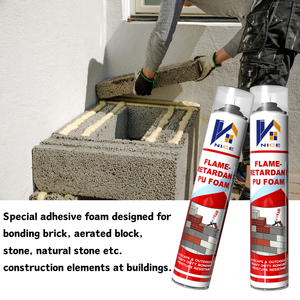 Adhésif en <span class=keywords><strong>mousse</strong></span> PU à prise rapide 750 ml pour surfaces en maçonnerie (pierre/brique) résistant aux intempéries, sans gouttelettes - Product Image 4