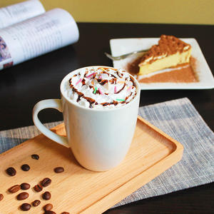 Tasse à thé Henituer MH0205-330cc 330ml à rebord surélevé, mug créatif blanc style Ins, personnalisable, tasse à <span class=keywords><strong>café</strong></span> en céramique minimaliste - Product Image 2