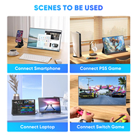 SIBOLAN 2.5K LCD Draagbare Monitor 16 Inch 2560x1600 IPS 16:10 Ultradun Lichtgewicht USB-C QHD Computer Scherm Gaming Speaker