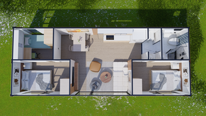 Casa de contenedores Casa prefabricada China Casas prefabricadas Flat Pack Casas para la venta Casas prefabricadas baratas - Product Image 6