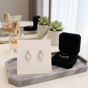 Tending moda orecchini geometrici con fiocco a stella simpatici Goth ispirati alla lega d'argento per le donne in acciaio inox vendita calda all'ingrosso - Product Image 3