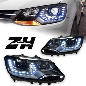 Conjunto de Faros de Repuesto para Volkswagen <span class=keywords><strong>Sharan</strong></span> <span class=keywords><strong>2014</strong></span>, Actualización de Posventa, Proyector de Doble Haz, Xenón, con Luces LED DRL - Product Image 1