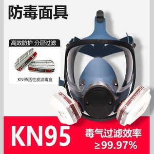 หน้ากากป้องกันสารเคมีแบบเต็มหน้า Tao Shield พร้อมไส้กรองไอระเหยอินทรีย์ ใช้ซ้ำได้ - Product Image 5