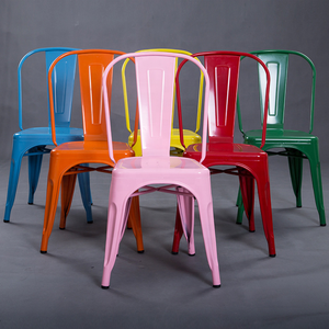 Sillas <span class=keywords><strong>Tolix</strong></span> Apilables de Metal para Interiores y Exteriores, de Alta Calidad, Cómodas, Económicas, Estilo Industrial, Vintage, Antiguo, para Comedor, Bar, Cafetería - Product Image 4