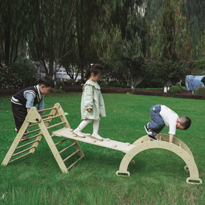 CPC Indoor Kids Patio de juegos de madera Marco de escalada Jungle Gym Play Ground Marco de gimnasio con paquete de juegos - Product Image 6
