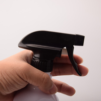 Pompe pulvérisatrice à vis carrée en plastique 28-410 à cliquet avec design sérigraphié pour bouteille de soin du bois, à usage médical