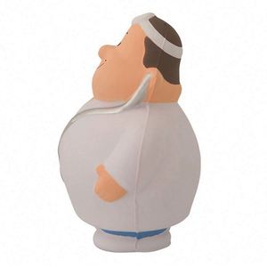 Jouet anti-stress en mousse PU souple personnalisé avec logo imprimé de haute qualité, forme de docteur, promotionnel - Product Image 4