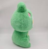 Peluche grenouille verte de 8 pouces, jouet en peluche à gros yeux, apaisant, court, en coton PP, série HIBO, couverture