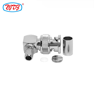 Nhà máy cung cấp 50 ohm <span class=keywords><strong>BNC</strong></span> Nam cắm uốn 90 độ cho RG59 lmr240 H155 H-155 LMR-240 <span class=keywords><strong>rg8x</strong></span> 4d-fb RF Coax kết nối đồng trục - Product Image 6